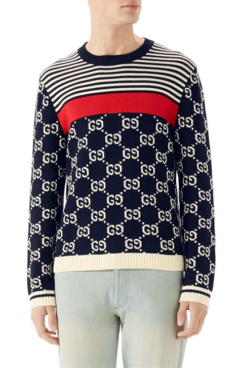 gucci striped sweater|gucci color sweater.